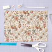 Prachtig bloemenpatroon met ivoren achtergrond tissuepapier (Craft)