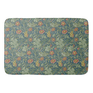 Prachtig bloemenpatroon William Morris Green Pink Badmat