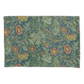 Prachtig bloemenpatroon William Morris Green Pink Kussensloop (Voorkant-Links)