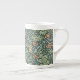 Prachtig bloemenpatroon William Morris Green Pink Porselein Kop