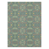 Prachtig bloemenpatroon William Morris Green Pink Tafelkleed (Voorkant)