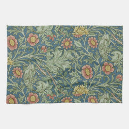 Prachtig bloemenpatroon William Morris Green Pink Theedoek