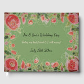 Prachtig Bloemig Bruiloft Gastenboek (Voorkant)