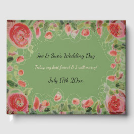 Prachtig Bloemig Bruiloft Gastenboek