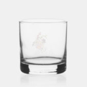 Prachtig bloemig versierd monogram A Whisky Glas (Achterkant)