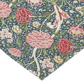 Prachtig bloemmotief gebladerte bloemen rood roze lange tafelloper (Hoek)