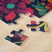 Prachtig bloemmotief Leuke  bloemen Legpuzzel (Zijkant)