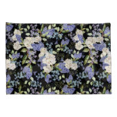 Prachtig bloemmotief Lila Rozen gebladerte Kussensloop (Achterkant-Rechts)