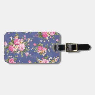Prachtig bloemontwerp bagagelabel