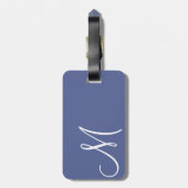 Prachtig bloemontwerp bagagelabel (Achterkant verticaal)