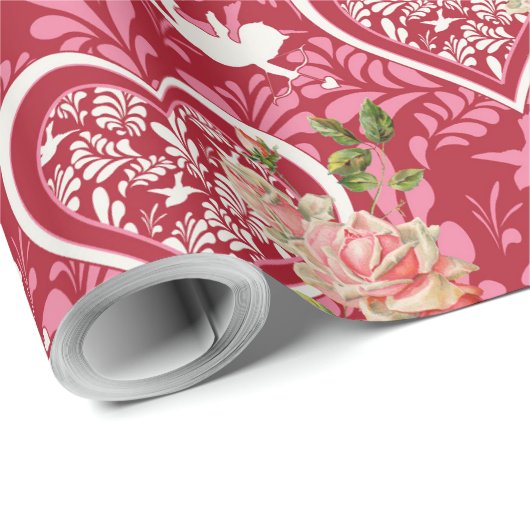 Prachtig bloemontwerp cadeaupapier (Rol Hoek)