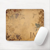 Prachtig bloemontwerp op  papier muismat (Met muis)