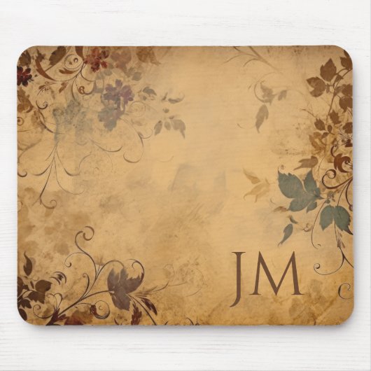 Prachtig bloemontwerp op  papier muismat (Voorkant)