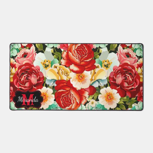 Prachtig bloemontwerp - Personaliseer Bureaumat (Voorkant)
