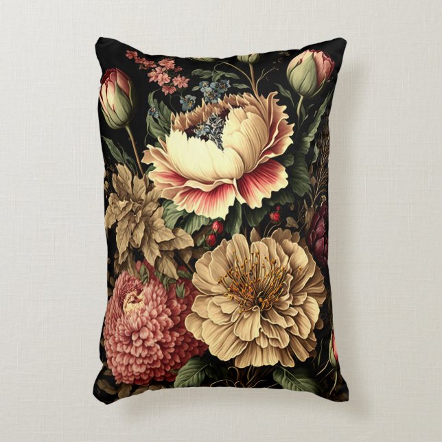 Prachtig  bloemstuk accent kussen (Voorkant(Verticaal))