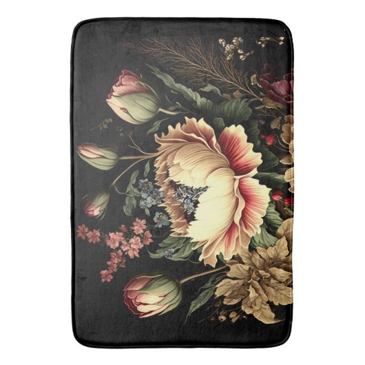 Prachtig  bloemstuk badmat (Voorkant Verticaal)