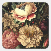 Prachtig  bloemstuk vierkante sticker (Voorkant)