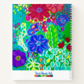 Prachtig bloesem schetsboek notitieboek (Achterkant)