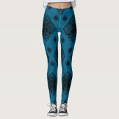 Prachtig Blue Ocean Mandela patroon Leggings (Voorkant)
