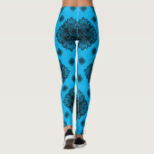 Prachtig Blue Sky Mandela patroon Leggings (Achterkant)
