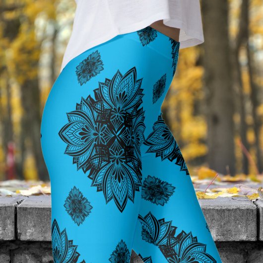 Prachtig Blue Sky Mandela patroon Leggings
