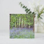 Prachtig Bluebell Wood Kaart (Staand voorkant)