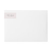 Prachtig Blush Floral Monogram Sketting Address (Voorkant)