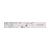 Prachtig Blush Floral Monogram Sketting Address (Individueel)