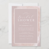 Prachtig Blush & Mauve Modern Vrijgezellenfeest Kaart (Voorkant)