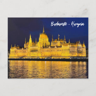 Prachtig Boedapest 's nachts Briefkaart