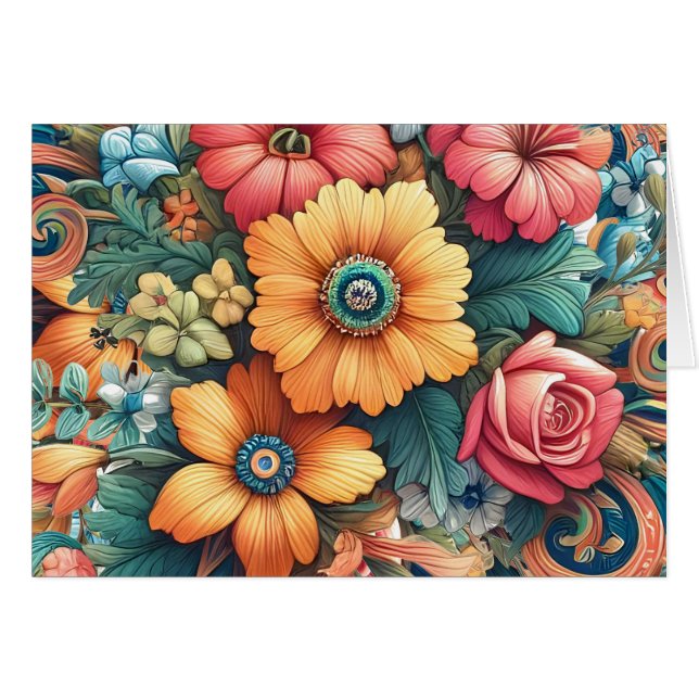 Prachtig boeket bloemen (Voorkant Horizontaal)