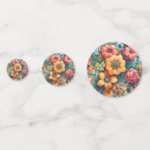 Prachtig boeket bloemen confetti (Voorkanten)
