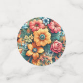 Prachtig boeket bloemen confetti (Kleine voorkant)