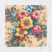 Prachtig boeket bloemen labels (Design 2)