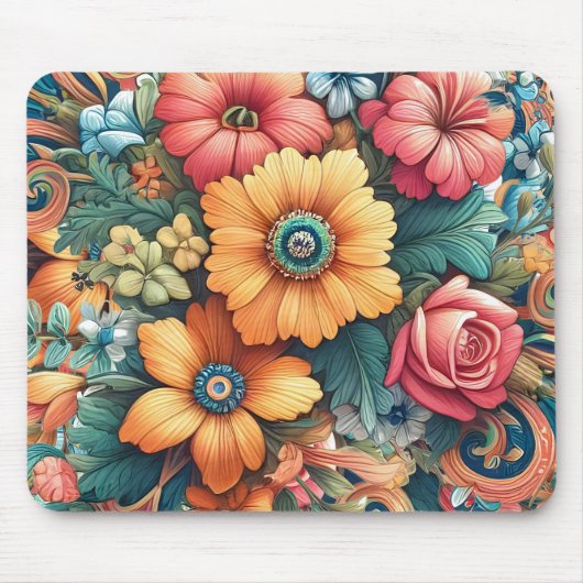 Prachtig boeket bloemen muismat (Voorkant)