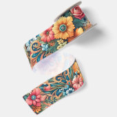 Prachtig boeket bloemen satijnen lint (Achterkant)