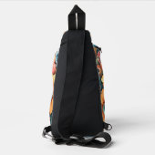 Prachtig boeket bloemen sling bag (Achterkant)