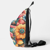 Prachtig boeket bloemen sling bag (Rechts)