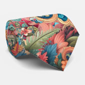 Prachtig boeket bloemen stropdas (Opgerold)