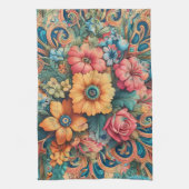 Prachtig boeket bloemen theedoek (Verticaal)