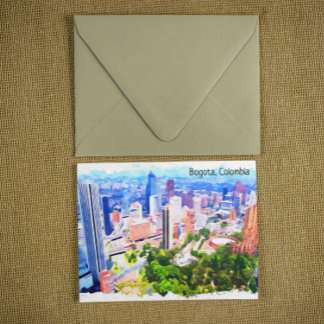 Prachtig Bogota Colombia City Panorama Uitzicht Briefkaart
