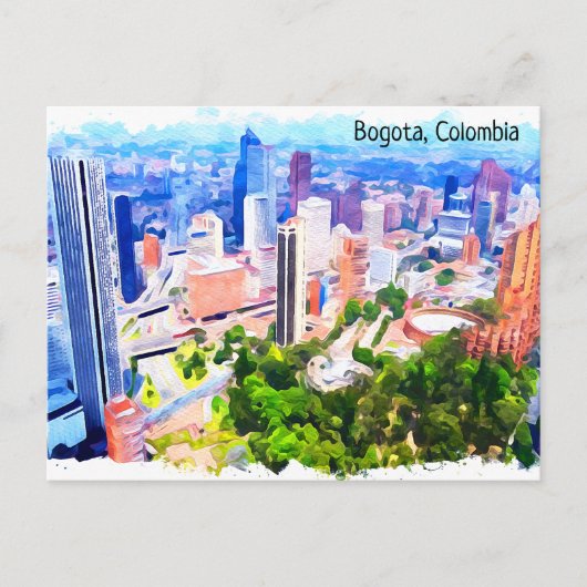 Prachtig Bogota Colombia City Panorama Uitzicht Briefkaart (Voorkant)