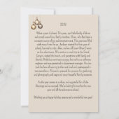 Prachtig Boho kerstjaar in de Review Feestdagenkaart (Achterkant)