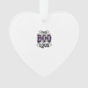 Prachtig Boo Halloween Vintage Geest Shirt Ontwerp Ornament