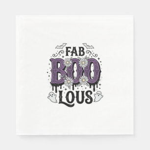 Prachtig Boo Halloween Vintage Ghost T-shirt Ontwe Servet