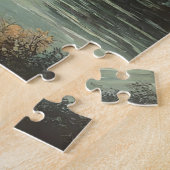 Prachtig bos rivierlandschap legpuzzel (Zijkant)