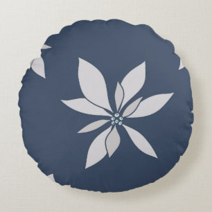 Prachtig botanisch bloemontwerp rond kussen