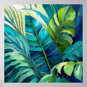 Prachtig, Botanisch, Monstera Triptiek Poster