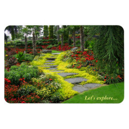 Prachtig Botanisch Park Tuinpad Magneet