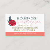 Prachtig Bright Floral Visitekaartje (Achterkant)